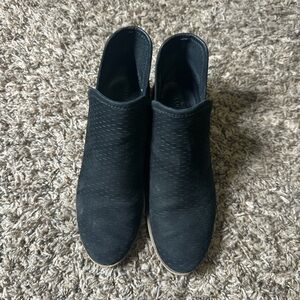 Lucky Brand Black Suede Ankle Booties size 7